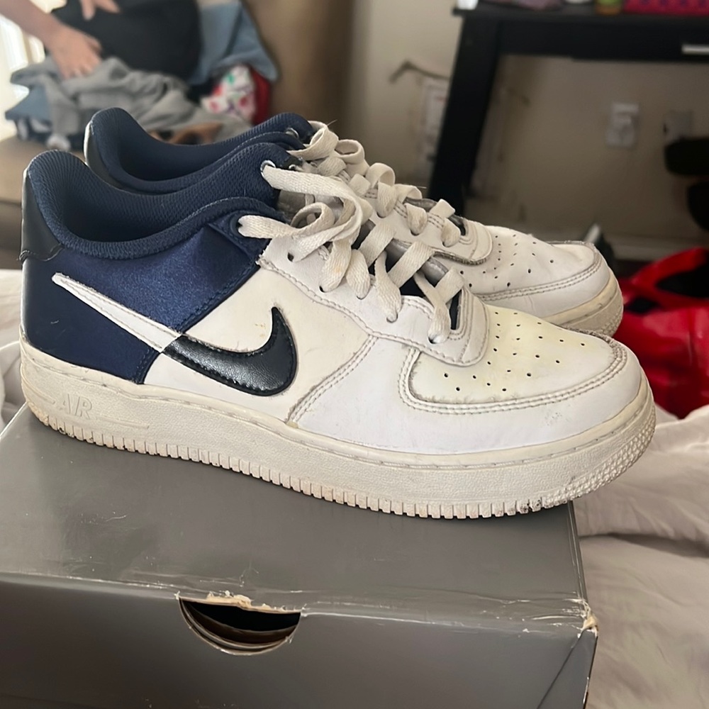 Nike Blue/White Air Forces